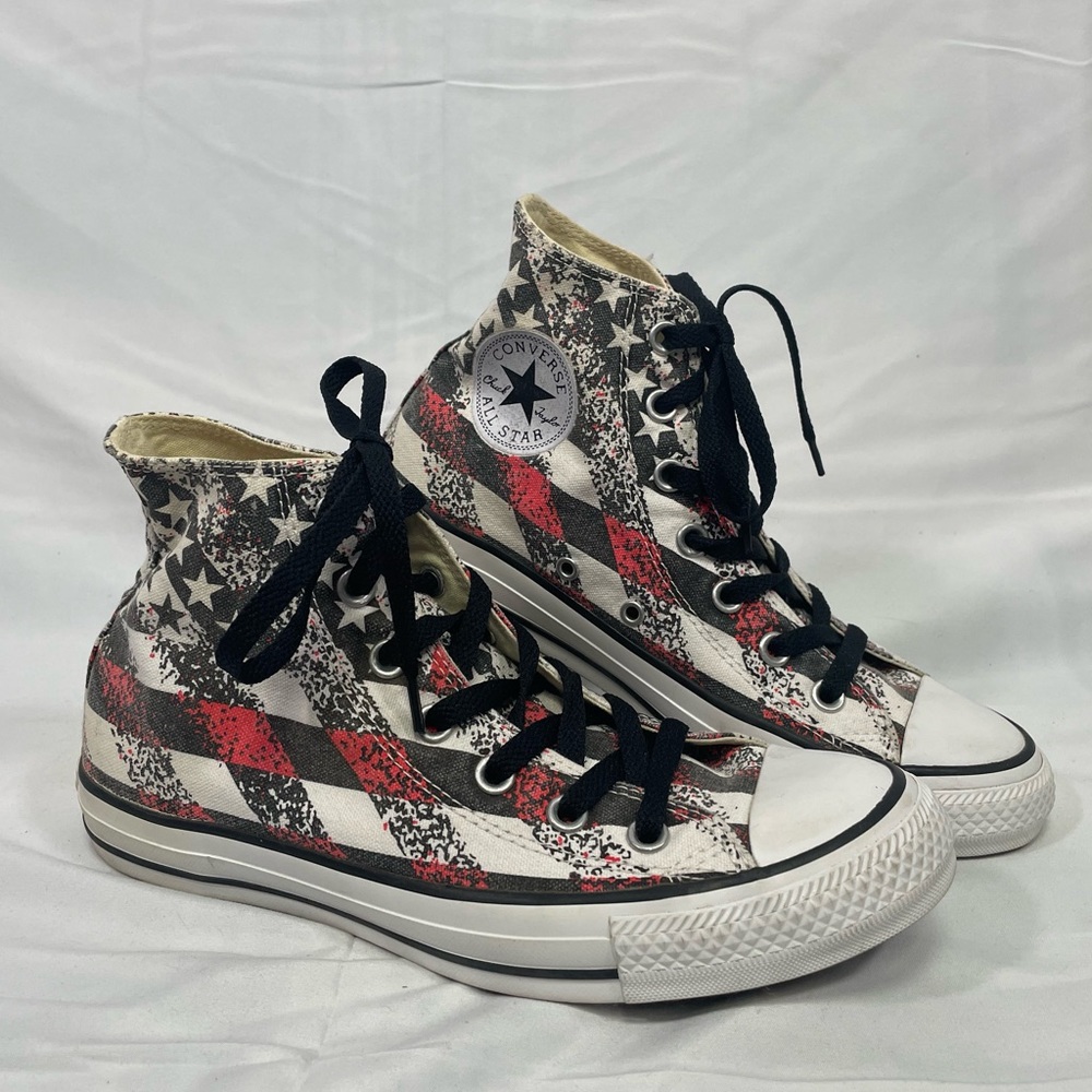 NEW converse high tops! Black and white flag sz 6M/8W
